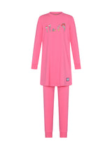 Pima Cotton Mini Mushroom Pink Teen Tunic Set