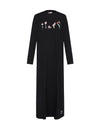 Mini Mushroom Black Teen Nightgown