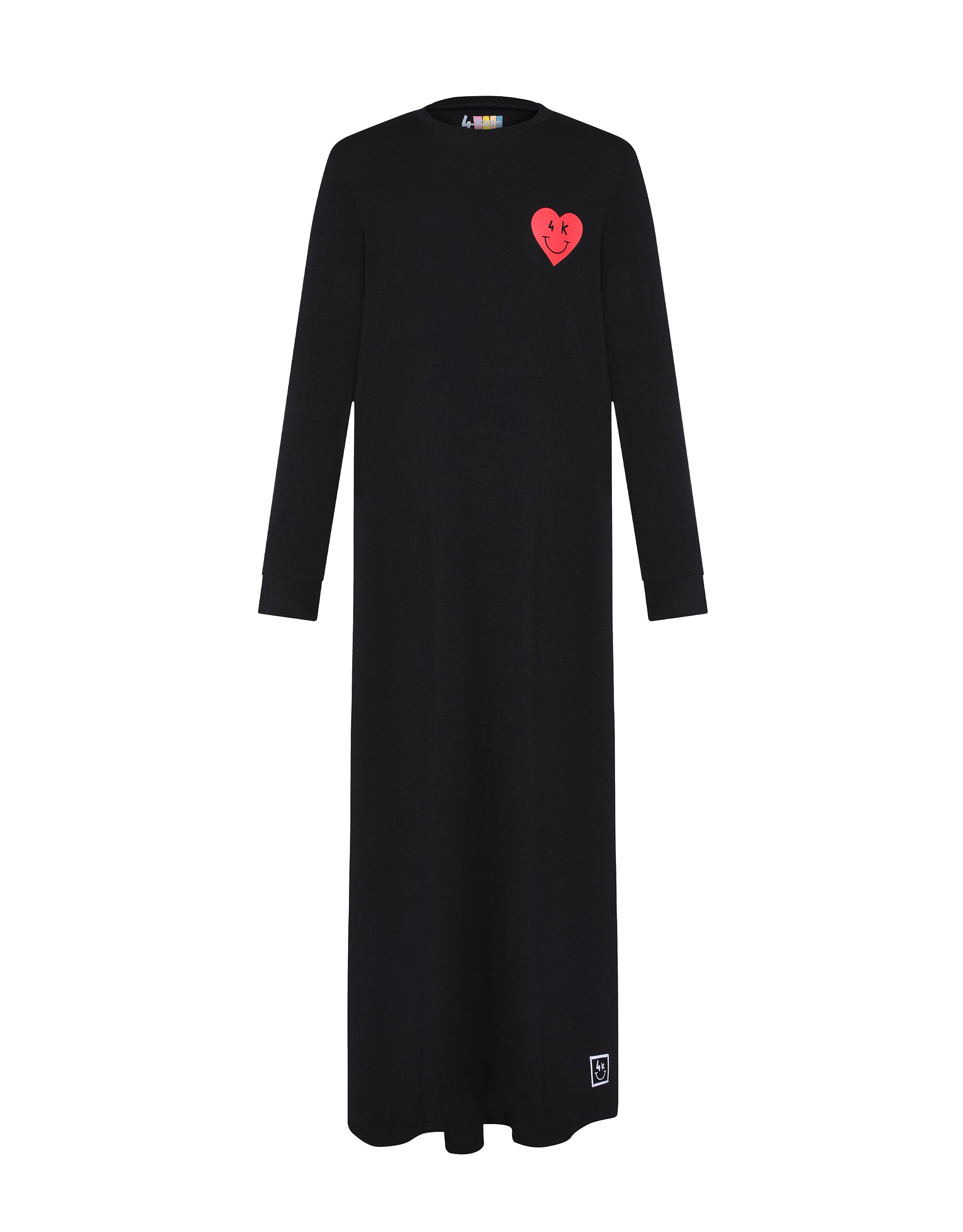 Pima Cotton Black Patch Teen Nightgown