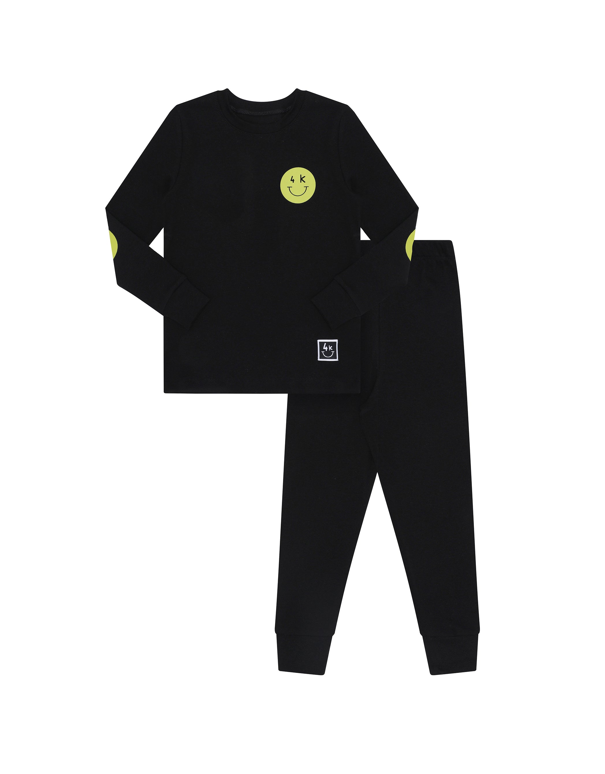 Pima Cotton Black Patch Boys Pajama Set