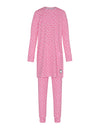 Kids Pima Cotton Pink Leopard Tunic Set