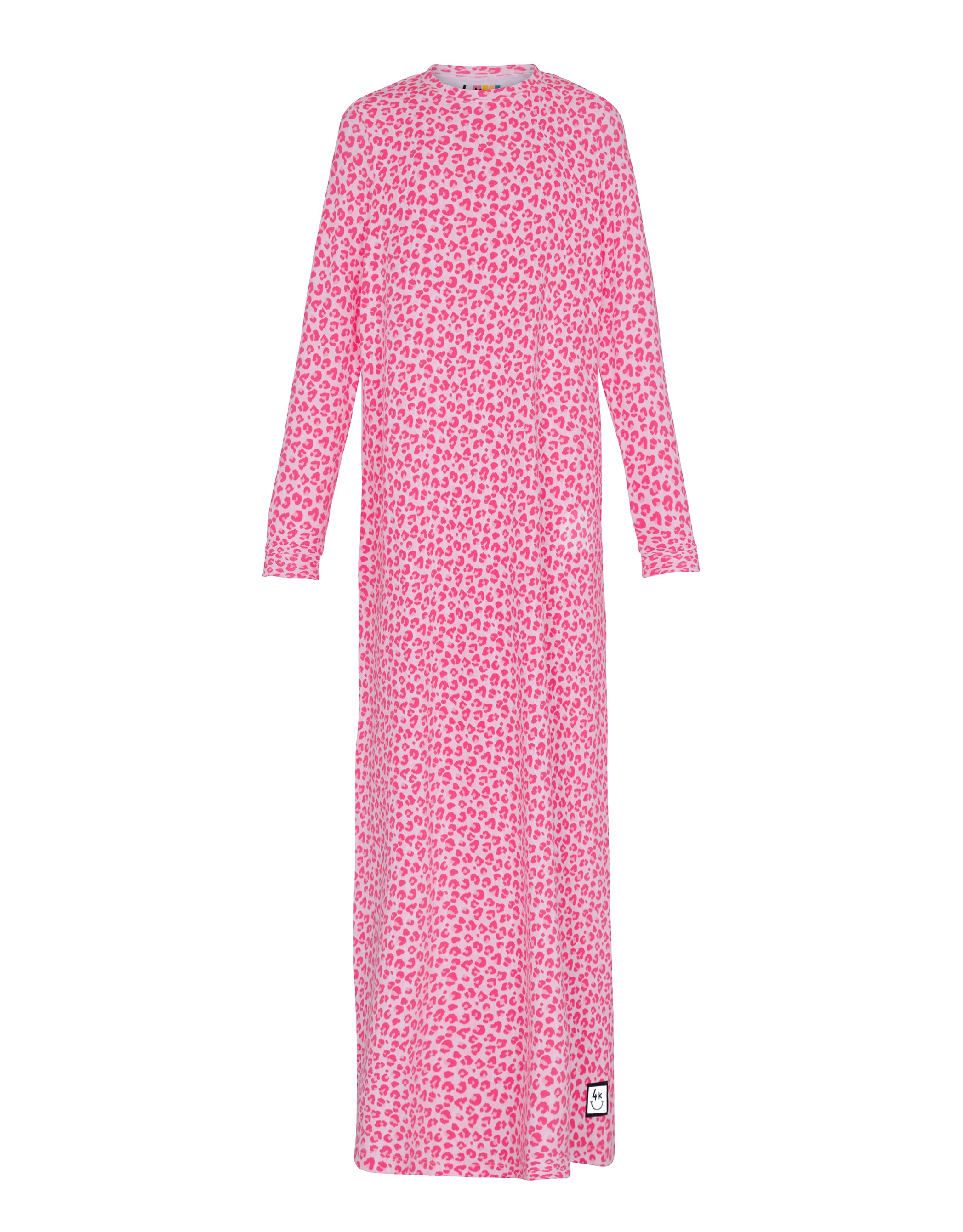 Kids Pima Cotton Pink Leopard Nightgown