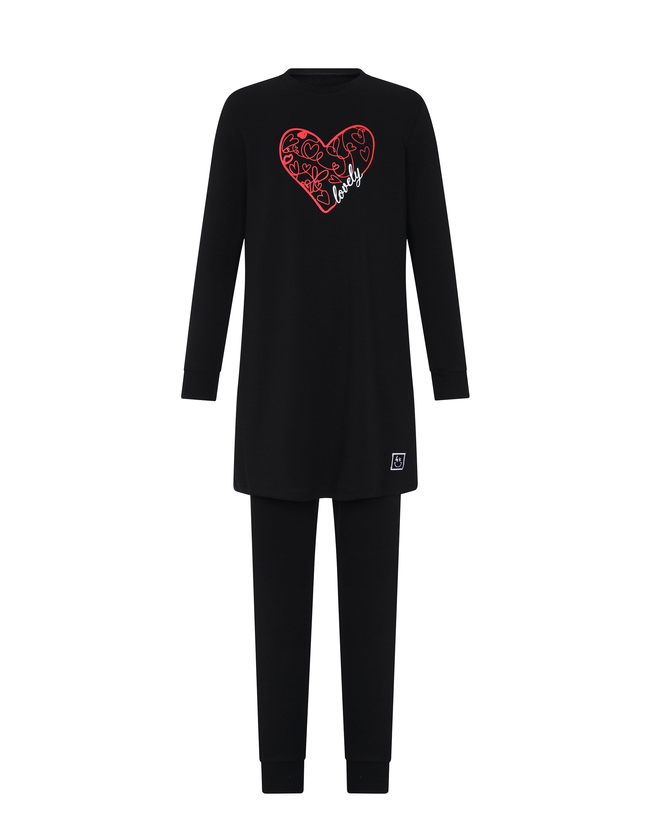 Pima Cotton Doodle Teen Pajama Set