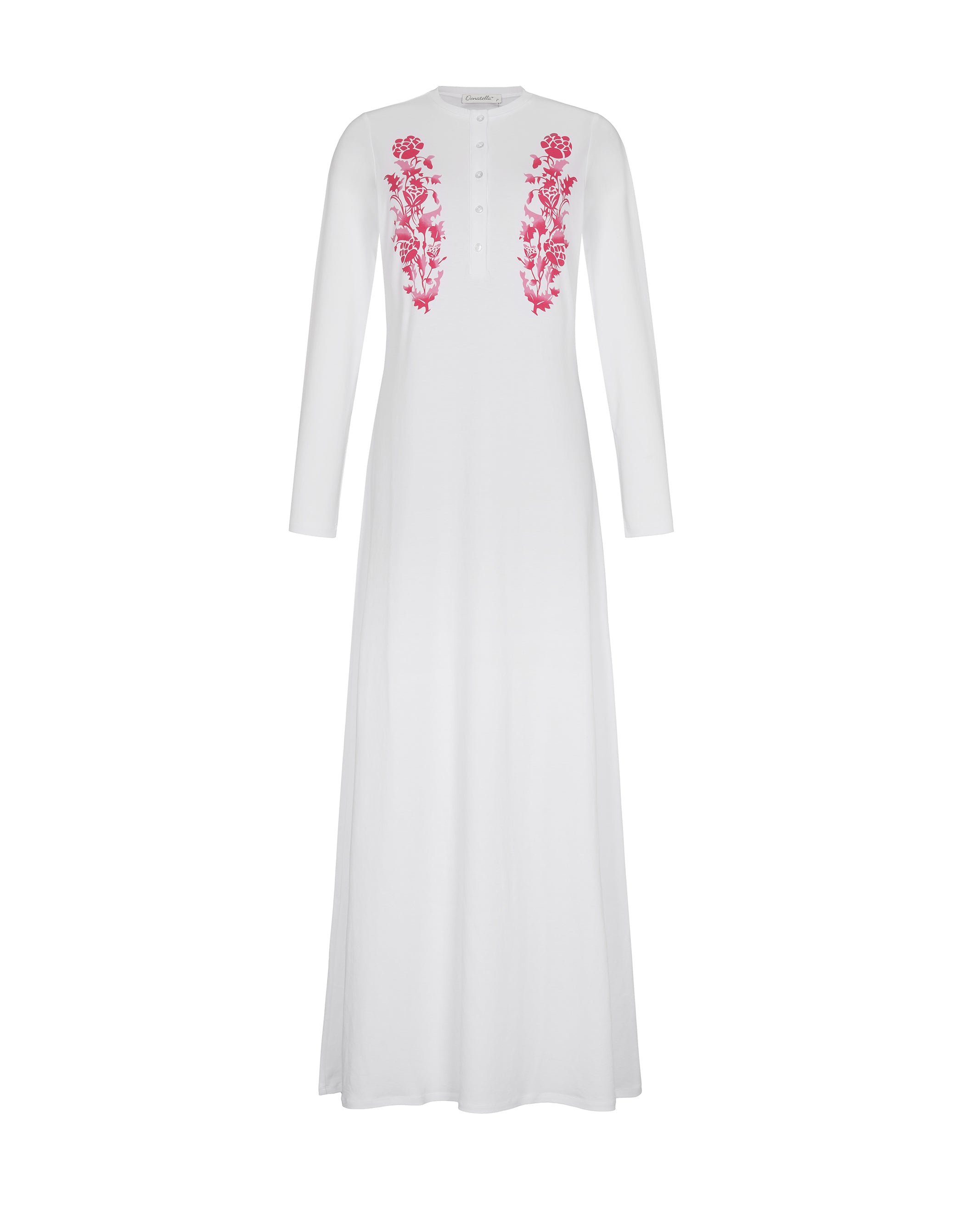 Elegant Pink Motif Nightgown