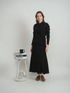 Spades - Midi Fleece Sweater Skirt
