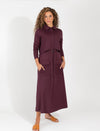 Eggplant Skirt With Soft Tiered Design
