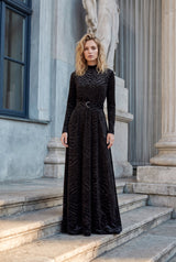 Wild Grace Maxi Dress with Belt