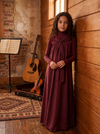 Burgundy Sailor Tie Maxi Jumper