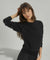 Black Sweatshirt With Dolman Sleeves