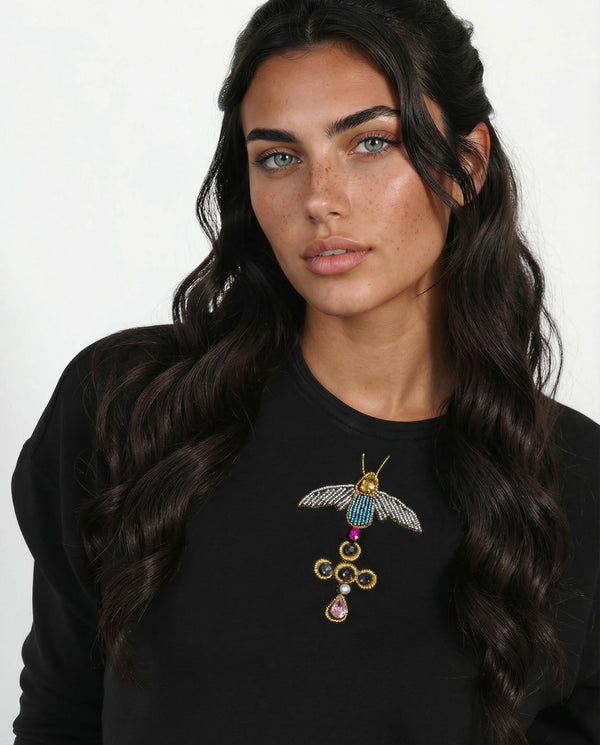 Midnight Jewel Emblem Top