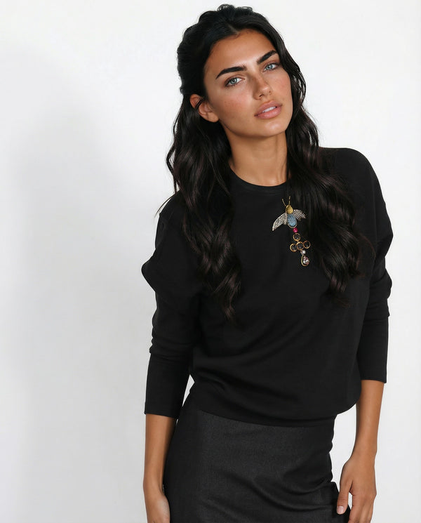 Midnight Jewel Emblem Top