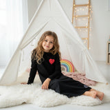 Pima Cotton Black Patch Teen Nightgown