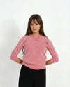Pink Wash Ribbed Top