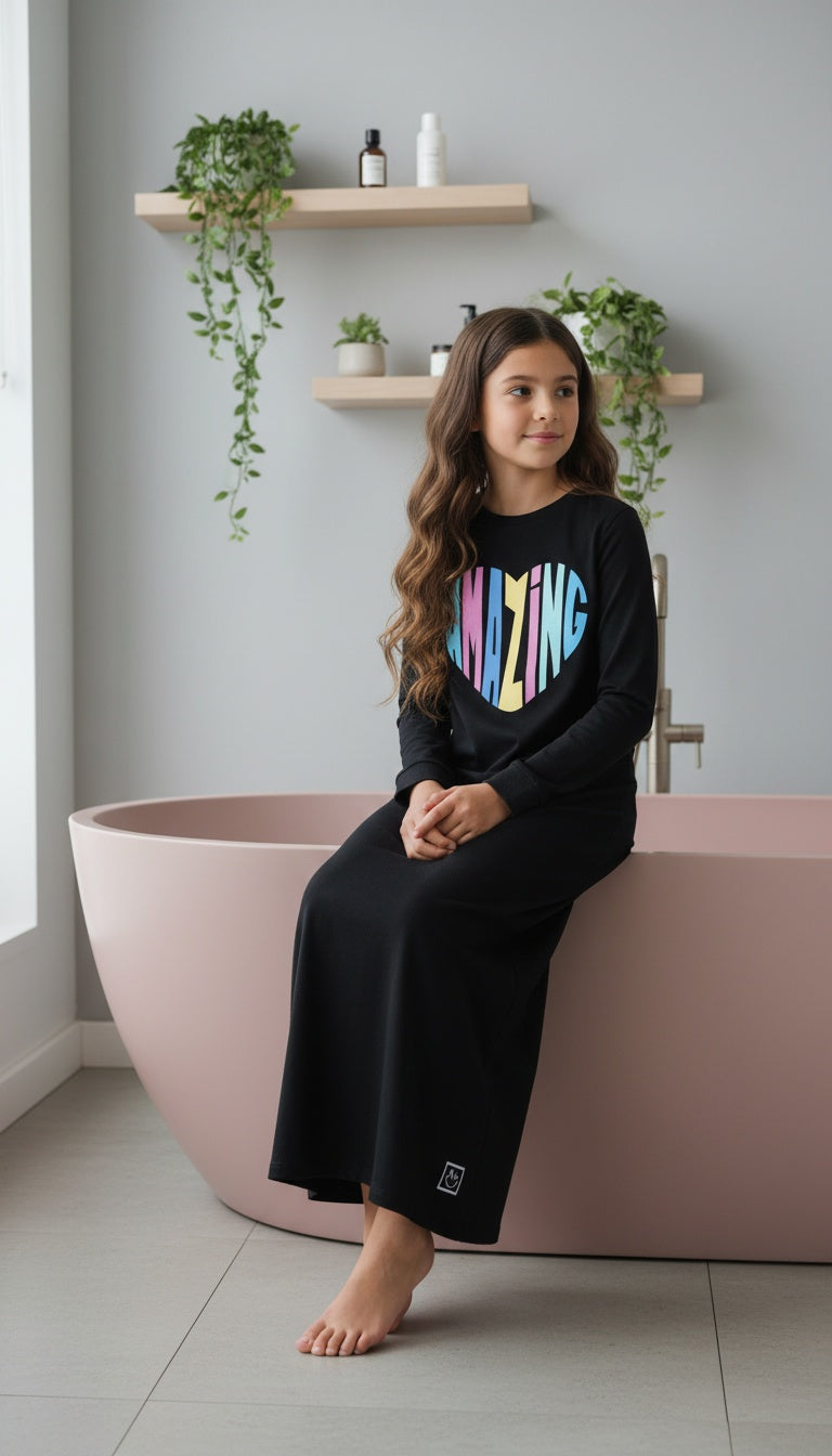 Kids Pima Cotton Amazing Heart Nightgown