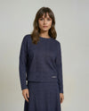 Navy Dot Top