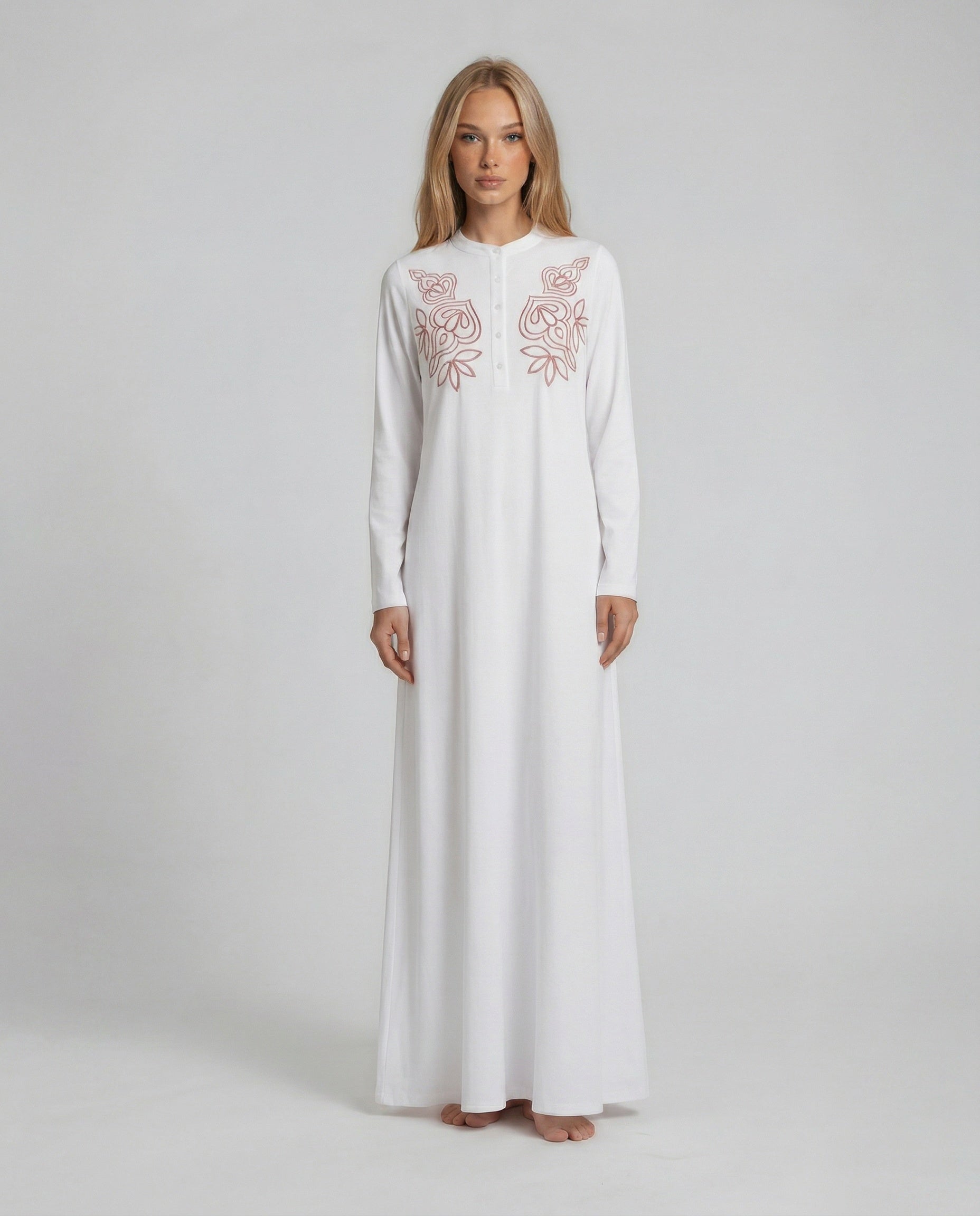 Soft Embroidery Nightgown