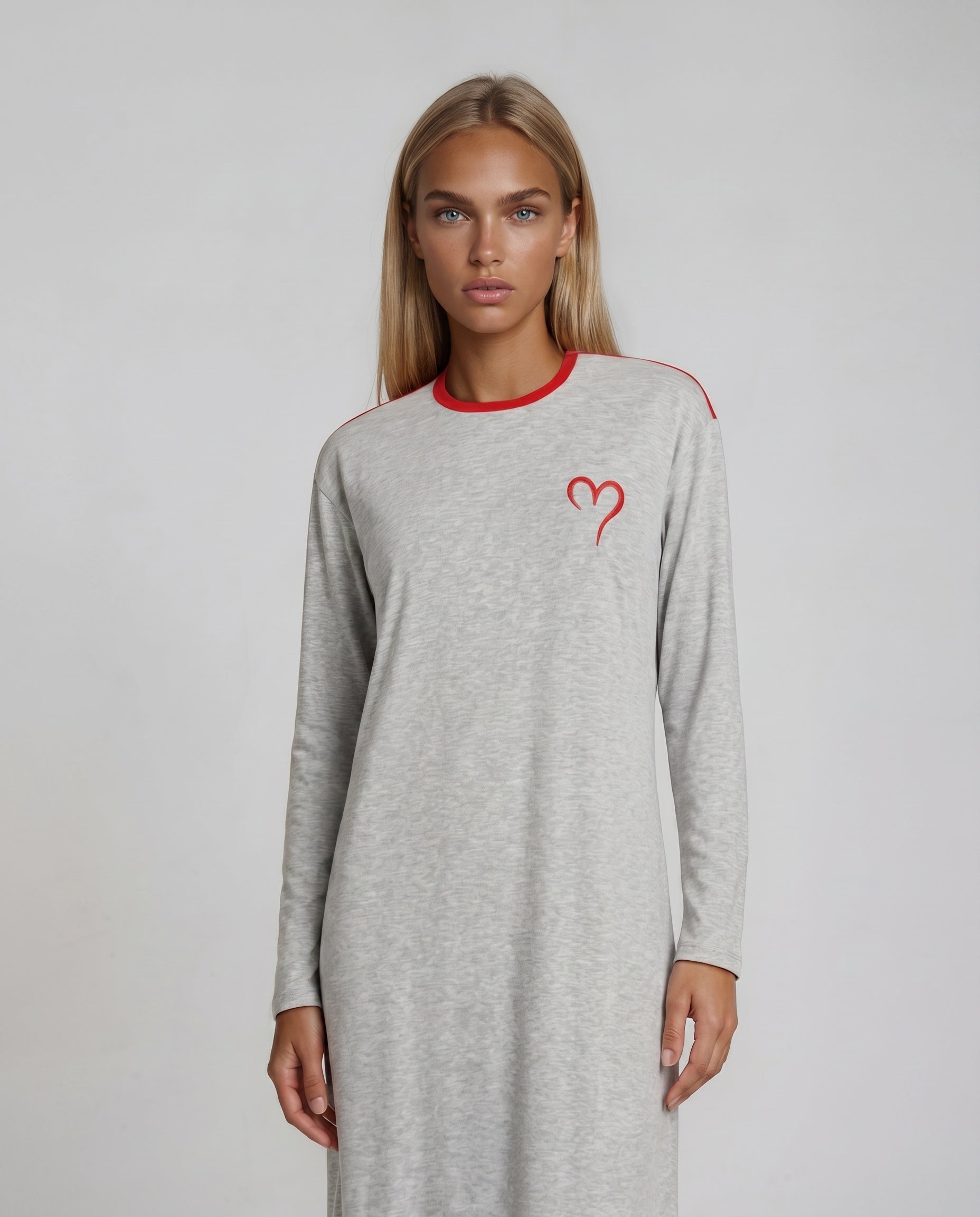 Soft Grey Love Nightgown