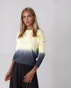 Soft Ombre Ribbed Top Yellow