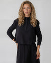 Black Button Top