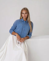 Classic Light Denim Wash Pocket Shirt