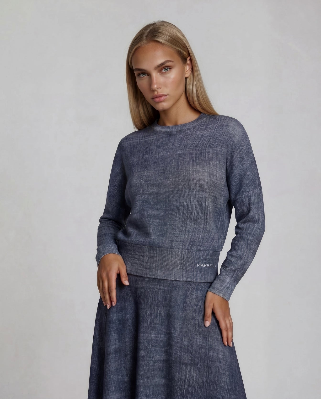 Denim Mist Top
