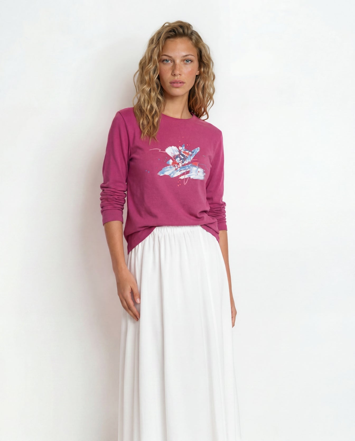 Artistic Berry Crewneck