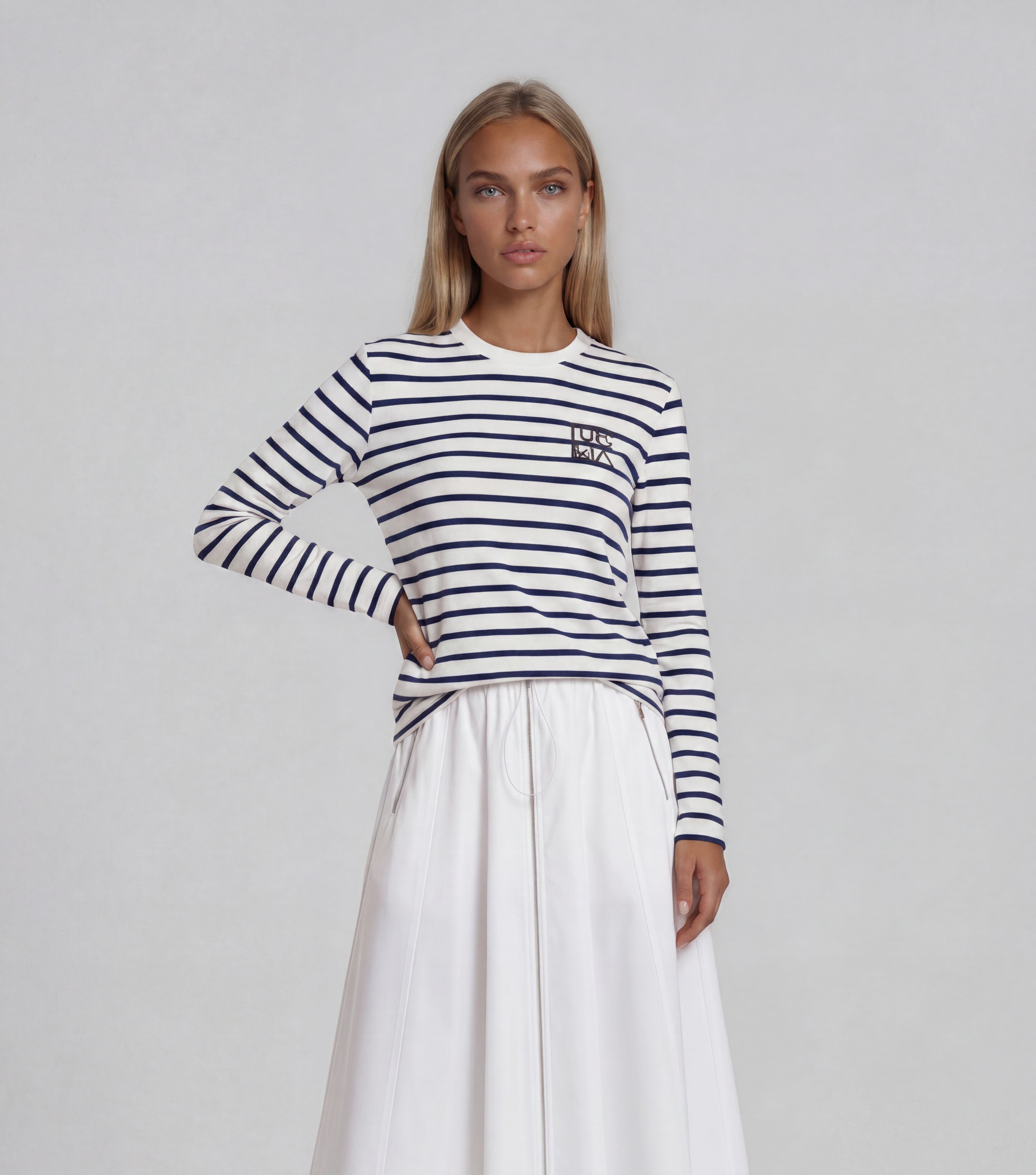 Nautical Navy Stripe Essential Top