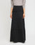 42" Tiered Skirt with Self Binding and Covered Elastic Waistband Black