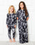 Kids Pima Cotton Tie Dye Pajamas Legging Playwear Set Black