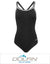 Reliance by Dolfin DBX Back Women's One Piece Bathing Suit Black