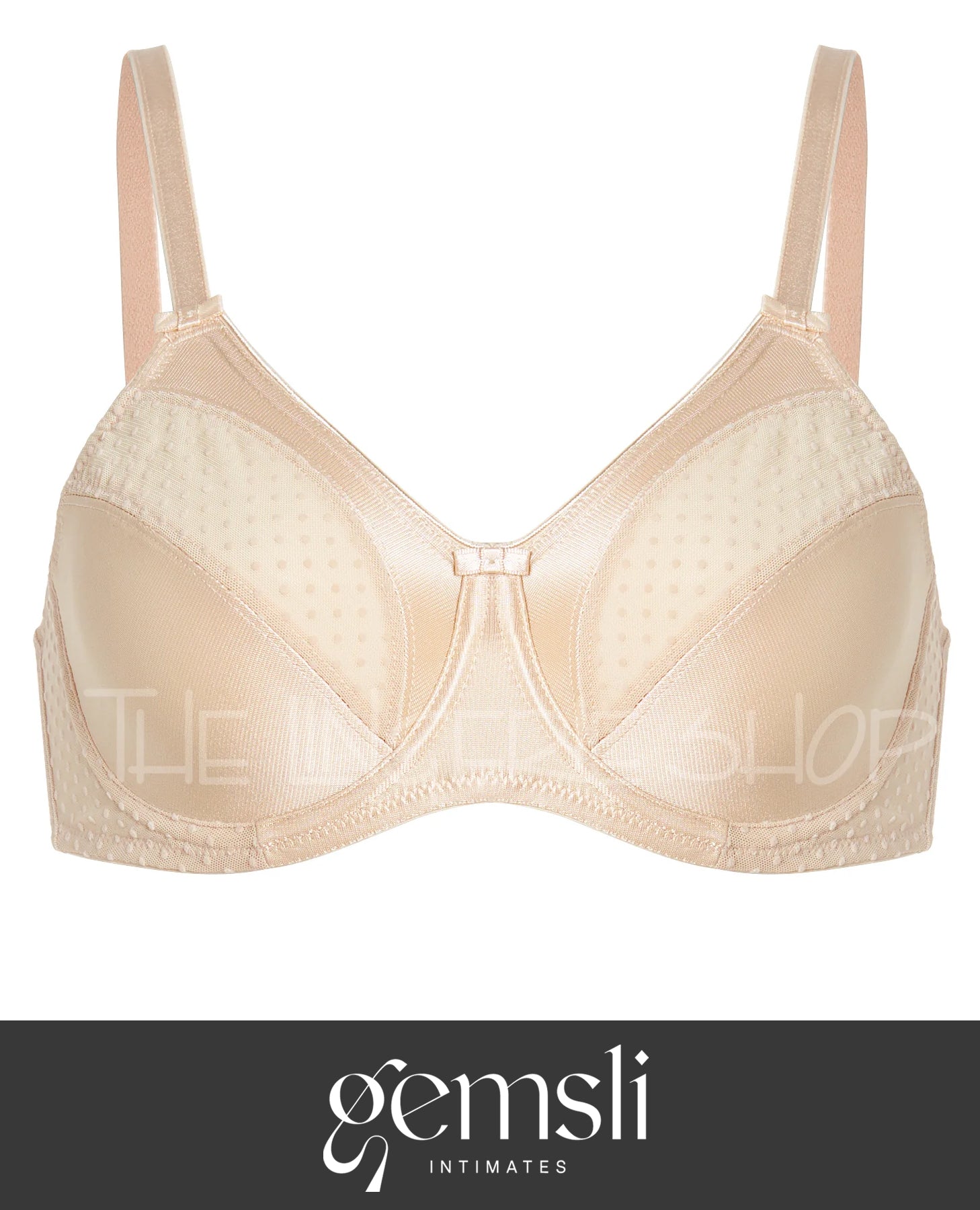 Gemsli GBR200 Dot Mesh Minimizer Underwire Bra