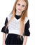 Lacy Shell Pattern Knit Vneck Vest for Kids White - Must Be Purchased With Robe
