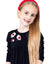 Girls Maxi Dress Shabbos Robe with White Poppies