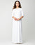 Pull On Nightgown with Jewel Stud Trim White