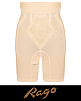Rago RG696 High Waist Leg Shaper Firm Shaping Girdle Beige