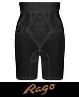 Rago RG696 High Waist Leg Shaper Firm Shaping Girdle Black