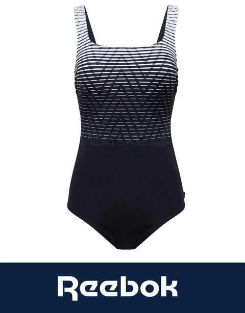 Reebok Women's Endless Endurance Swimsuit with Shelf Bra and Tummy Control
