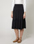 27" Modal Tiered Skirt with Covered Elastic Waistband Black