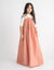 Girls Piqué Maxi Jumper Shabbos Robe with Smocking Coral