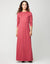 Button Front Tucked Nightgown Soft Coral