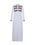 Triple Lace Button Nightgown White Mocha