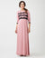 Triple Lace Pull On Nightgown Pink Black