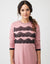 Triple Lace Pull On Nightgown Pink Black