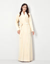 Ultra Soft Plush Velour Belted Shawl Collar Wrap Robe Ivory