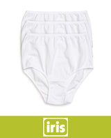 Iris Whites 3-Pack Ultra Comfort Cotton Brief Panties