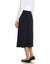 29" Lined Elastic Waist Straight Matte Jersey Skirt Black