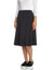 25" Lined Flare Yoke Skirt Gray